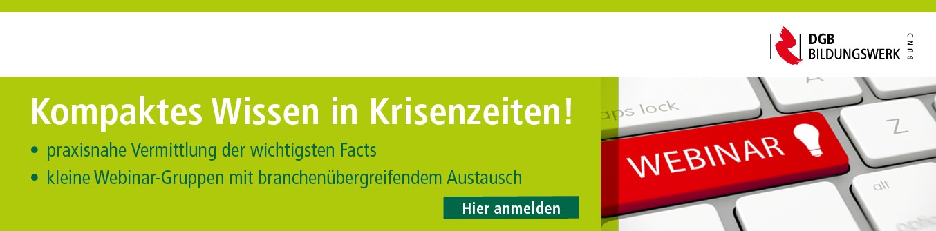 ONLINE-SEMINARE FÜR BETRIEBSRÄTE