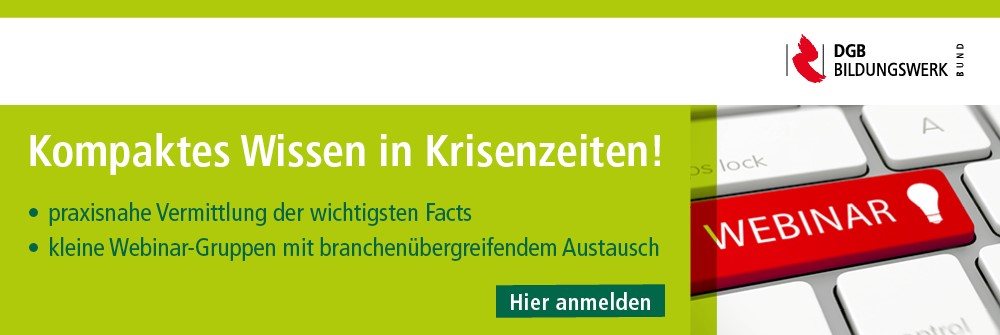 ONLINE-SEMINARE FÜR BETRIEBSRÄTE