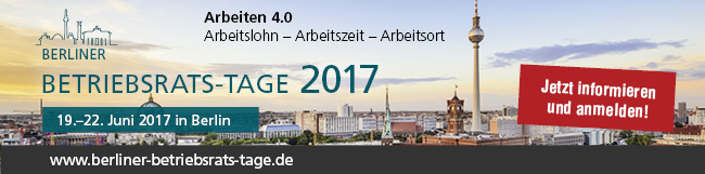 Betriebsratstage 2017 Betriebsratstage 2017