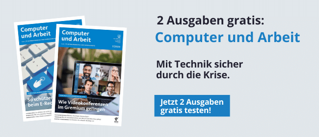 Computer&Arbeit kostenlos testen Computer&Arbeit kostenlos testen